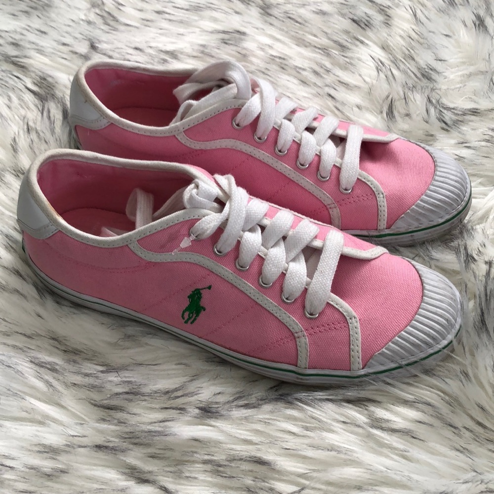 Polo Ralph Lauren canvas pink sneaker